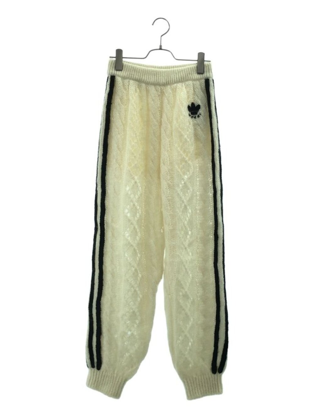 Gucci Adidas Trefoil Sideline Knit Pants S Ivory